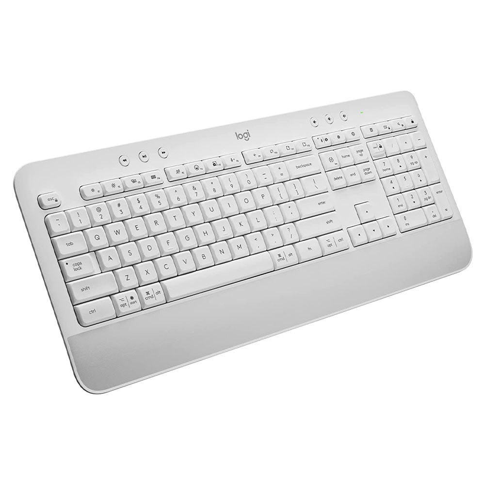Teclado Sem Fio Logitech Signature K650 Branco C/ Apoio para as Maos - 920-010965 Truedata
